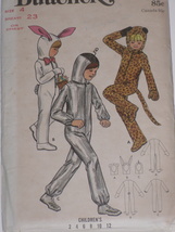 Butterick 6295 Children&#39;s Costumes Leopard, Bunny Rabbit &amp; Spaceman Size 4  - £6.45 GBP