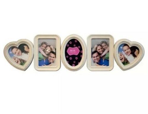 Five (5) Connected Hearts ~ Photo Frame ~ 7.5" Tall x 28" Wide Item image 5
