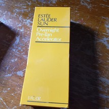 Vintage 80s Estee Lauder Sun Golden / Overnight Pre-Tan Accelerator w/ box 5 oz. - $37.99