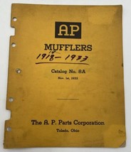 AP Mufflers Parts Book Manual Catalog 1933 Vintage Original 8A - £11.12 GBP