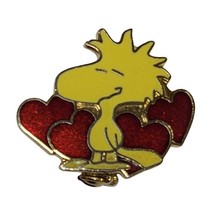 Vintage Aviva Woodstock Hearts Lapel Pin  Snoopy Peanuts United Feature ... - £11.56 GBP