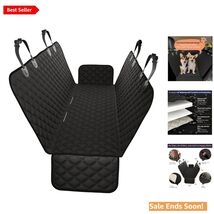 Versatile Waterproof Dog Car Seat Cover with Built-In Pockets &amp; Easy Ins... - $60.34