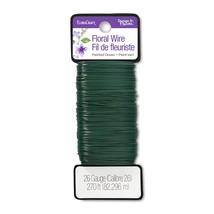 FloraCraft 26 Gauge Floral Wire 270 Feet Green - $237.55 MXN