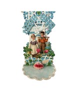 Valentines Cards Pop Out Embossed Dutch Children WIndmill German Antique... - $46.54