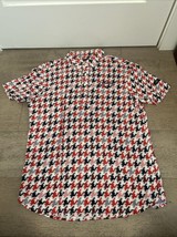 Callaway Japan Mens Checkered Red Blue Golf Polo Size LL - US Size Large - $944.80 MXN
