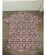 Callaway Japan Mens Checkered Red Blue Golf Polo Size LL - US Size Large - $951.82 MXN