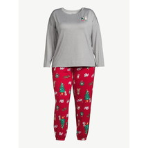 Joyspun Women’s Long Sleeve Tee &amp;Joggers Pajama 2-Pcs Multicolor Sz 2X (18w-20w - £21.56 GBP