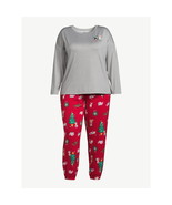 Joyspun Women’s Long Sleeve Tee &amp;Joggers Pajama 2-Pcs Multicolor Sz 2X (... - $37.01 CAD