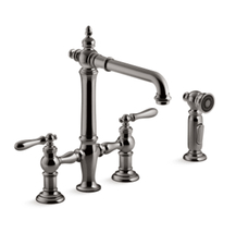 Kohler 76519-4-TT Artifacts Two-Hole Bridge Kitchen Faucet - Vibrant Tit... - $790.90