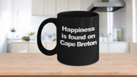 Cape Breton Island Mug Black Coffee Cup Highlands National Park Happiness - $22.20+