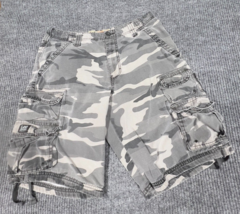 Lee Dungarees Cargo Shorts Mens 30 Green Camouflage Cotton Outdoors Army Pockets - £21.06 GBP