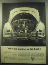 1959 Volkswagen Beetle Ad - Why the engine in the back? - £11.72 GBP