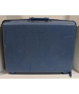 Vintage Samsonite Distressed Blue Hardside 21&quot; Suitcase Luggage for Rest... - $39.39 CAD