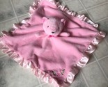 Stepping Stones Baby Pink Teddy Bear Lovey Security Blanket Satin Silky ... - $21.49