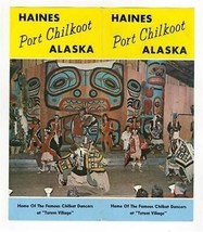 Haines Port Chilkoot Alaska Brochure Totem Village 1970&#39;s - £15.44 GBP