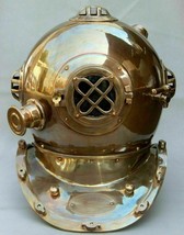 Diving Helmet US Navy Mark V Deep Sea Marine Divers Helmet Antique Scuba... - $214.57