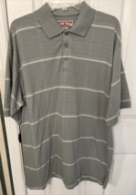 Boca Classics Club Golf Men&#39;s Gray Check Collared Shirt Size XL - £12.47 GBP