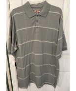 Boca Classics Club Golf Men&#39;s Gray Check Collared Shirt Size XL - £12.66 GBP