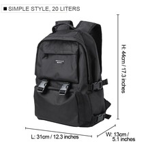 Men Fashion Personalized Travel Backpack Light Weight Large Space 15.6 17 inch L - £72.91 GBP