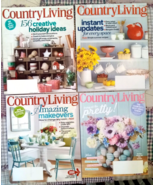 Lot of COUNTRY LIVING Magazine 2013 Makeovers Recipes Crafts Gardens Tra... - $19.76