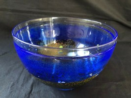 Kosta Boda Swedish Art Glass Bowl - Satellite Bertil Vallien - Signed - £105.60 GBP