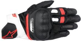 Alpinestars Mens Street SP-5 Leather Glove 2X Black/White/Red - £89.27 GBP