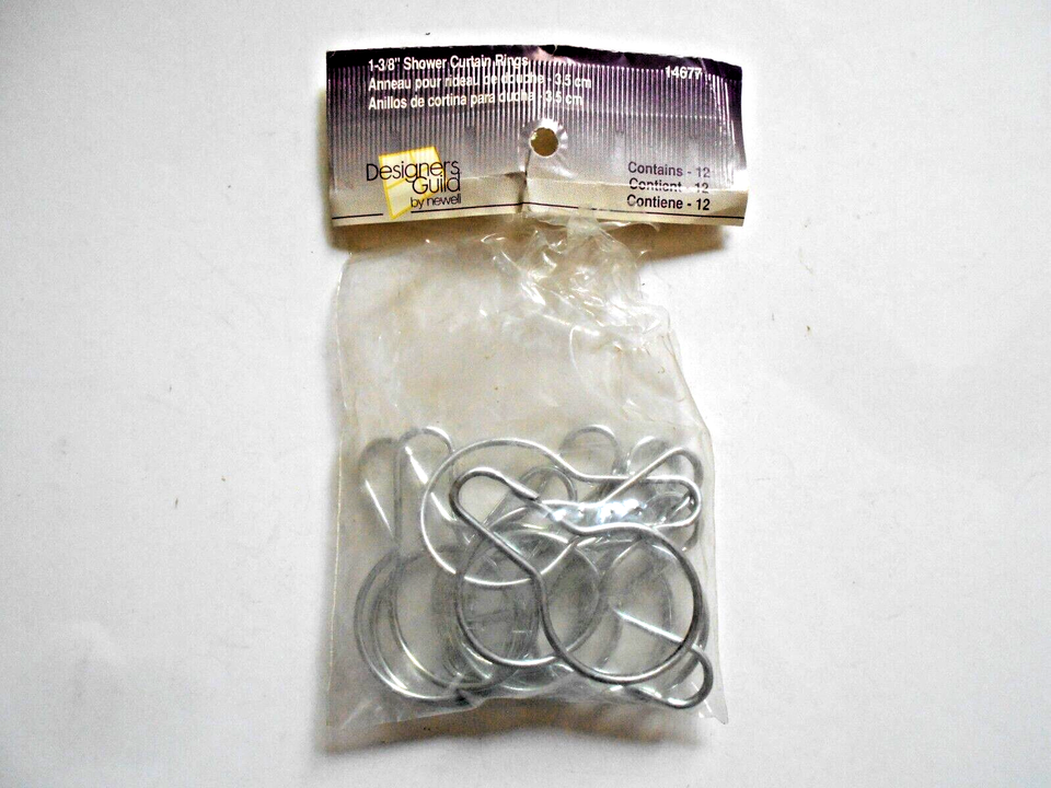 Newell Designers Guild 1-3/8&quot; Shower Curtain Rings No.14677 Pack of 12 - $11.87