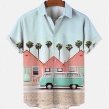 VW Bus Typ2 tropical heaven Hawaiian shirt for men - £22.91 GBP