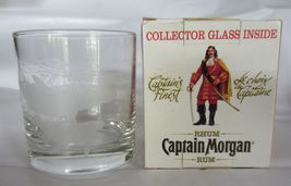 Captain Morgan 10 Oz. Boxed Etched Ocean Life Collector Series Whales Rum Glass - £14.38 GBP