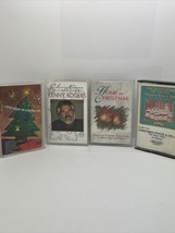Lot of 4 Various Christmas cassette tapes Christmas Holiday Songs - £6.01 GBP
