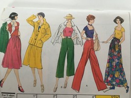 Vogue Sewing Pattern 9410 Jacket Skirt Pants T-Shirt Vintage 1970s Style... - $13.49