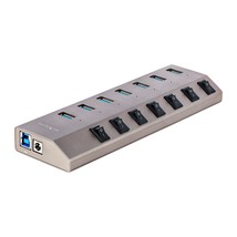 StarTech.com 7-Port Self-Powered USB-C Hub with Individual On/Off Switches, USB  - £91.43 GBP