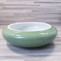 Green Fake Crazing Design Ceramic Flower Pot - £18.01 GBP