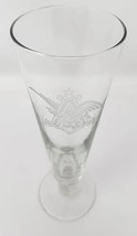 Rare Anheuser Busch Logo Etch Beer Pilsner Glass Barware Man Cave 12oz U94 - £10.35 GBP