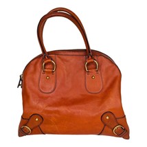 Banana Republic Brown Leather XL Domed Satchel Bag - £79.42 GBP