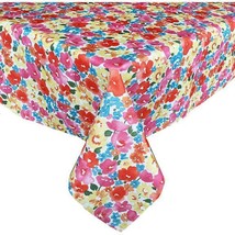 Waverly Fabric Tablecloth Shi Shi 60x84&quot; Oblong Spring Summer House Easy Care  - £28.25 GBP