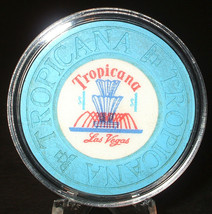 (1) $1. TROPICANA CASINO CHIP - 1972 - Las Vegas, Nevada - Fountain Chip - £30.50 GBP