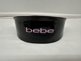 Authentic BEBE Eyeglass Sunglass Large Black Pink Semi Hard Flip Top Case - £4.63 GBP