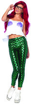 Leg Avenue Women&#39;s 3 PCs Set Hipster Mermaid Costume, Multi, X-Small - £97.59 GBP
