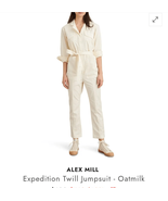 Alex Mill Expedition Twill Jumpsuit Oatmilk $198 XS - $1,658.56 MXN