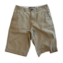 American Eagle Longboard Khaki Mid Rise Flat Front Pocket Shorts Mens Si... - $11.99