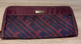 Travelon RFID Blocking Wallet Clutch Wristlet Red &amp; Blue Brand New - £13.14 GBP