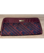 Travelon RFID Blocking Wallet Clutch Wristlet Red &amp; Blue Brand New - €14,02 EUR