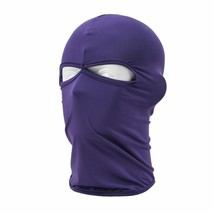 Purple Balaclava Face Mask UV Cover Neck Gaiter Face Scarf Outdoor - £9.57 GBP