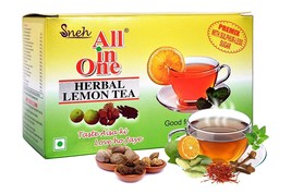 Herbal Lemon Tea Premix With Less Sugar(25 Pouches) Best Quality Free Shipping - £23.64 GBP