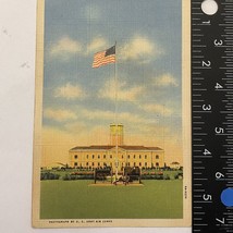 POSTCARD Old Glory Waving over Worlds Largest Airport Barksdale Field Sh... - $4.50