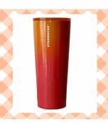 Starbucks Summer 2022 Steel Cup Ombre Orange Pink 24 oz Tumbler Without ... - $20.79
