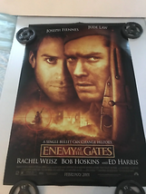 Enemy at the Gates Original One Sheet Movie Poster 2001 Jude Law Ralph F... - $9.49