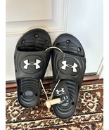 BNWOB Under Armour Locker IV Men&#39;s Slide Sandals, Size 9, Black - $47.54 CAD
