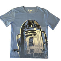 Disney Star Wars Gap Kids R2-D2 Youth Shirt Size 14 Blue Graphic Flame Resistant - $10.50